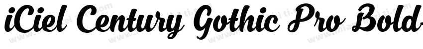 iCiel Century Gothic Pro Bold字体转换